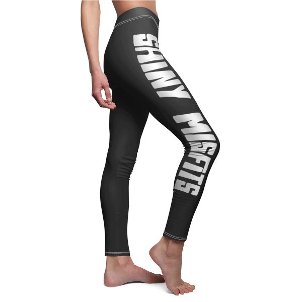 Shiny Misfits (Silver) Cut & Sew Casual Leggings