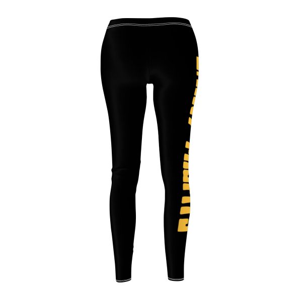 Shiny Misfits (Gold) Cut & Sew Casual Leggings - Image 2