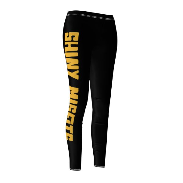 Shiny Misfits (Gold) Cut & Sew Casual Leggings - Image 3