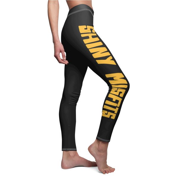 Shiny Misfits (Gold) Cut & Sew Casual Leggings - Image 6