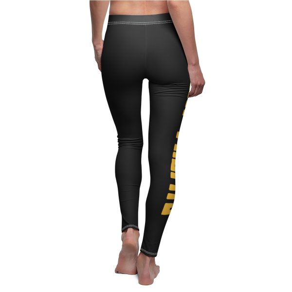 Shiny Misfits (Gold) Cut & Sew Casual Leggings - Image 7